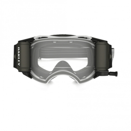 Oakley crossbril Airbrake MX Race-Ready Matt Wit met roll off