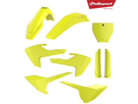 Polisport Plastic kit Neon Geel + voorvork beschermers voor de Husqvarna TC 125/250 2016-2018 & FC 250/350/450 2016-2018