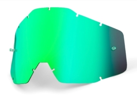 100% spiegel lens groen voor 100% Racecraft / Accuri / Strata crossbrillen ( generatie 1 )