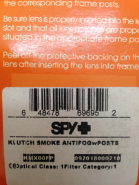 Spy replacement lens Klutch smoke