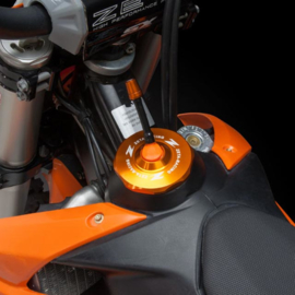 Zeta tankdop oranje voor de KTM SX 65 2010-2019 & SX/SX-F 125/250/350/450 2011-2012 & EXC/EXC-F 125/200/250/300/350/450/500/530 2011-2019