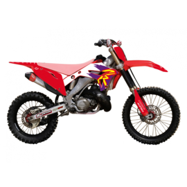 Blackbird 'Retro' sticker set Honda CR 125R/250R 2002-2007 ( voor polisport 2022 restyle kit )