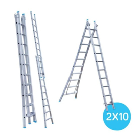 Tweedelige reformladder 2 x 10 sporten