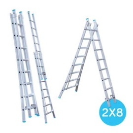Tweedelige reformladder 2 x  8 sporten