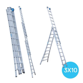 Driedelige reformladder 3 x 10 sporten