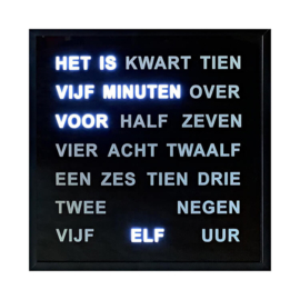 Woordklok Zwart