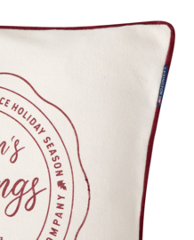 Lexington Seasons Greatings Recycled Cotton Pillow Cover 50x50