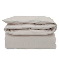 Lexington Hotel sateen duvet cover in light beige jacquard, 140x200/220