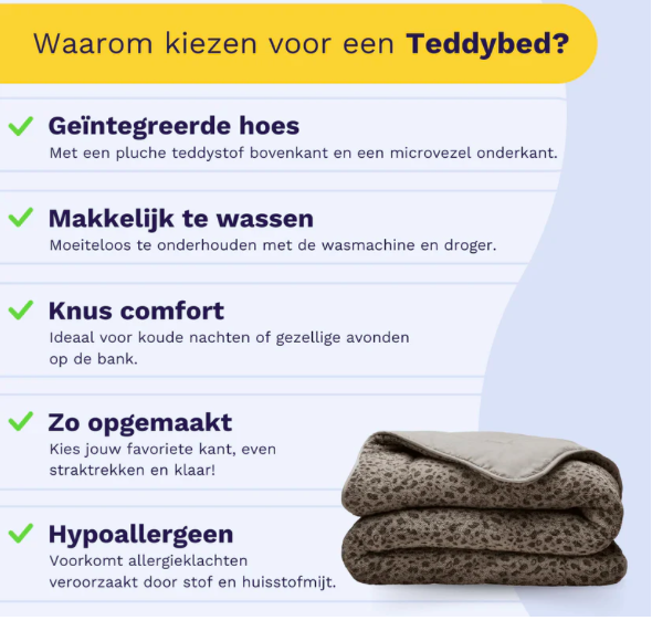 Zelesta Teddybed - Panter/Tiger Taupe