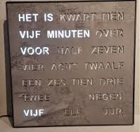 Woordklok Beton