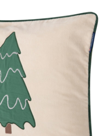 Lexington Pine Tree Twill Patch Cotton Velvet Pillow Cover 50x50