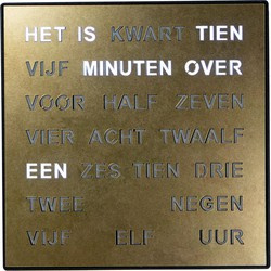 Woordklok  Brons