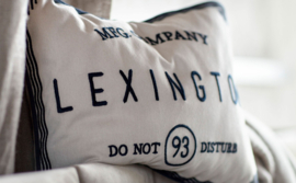 Lexington Hotel Do Not Disturb Sham pillow, Beige