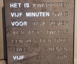 Woordklok Beton