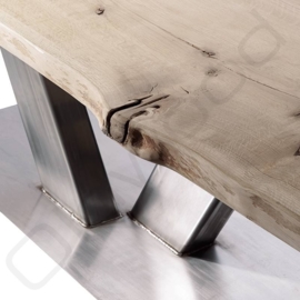 Robust wooden table ''Rome'' light