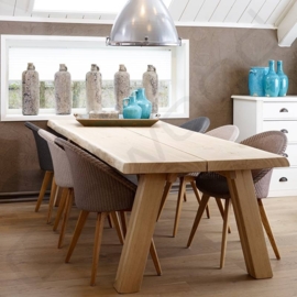 Robust tree trunk table ''Monaco''
