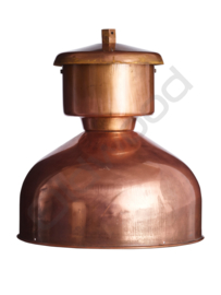 Industrial French lamp made of copper