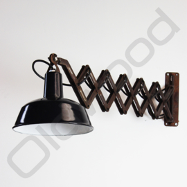 Vintage industrial wall lamp / scissor-lamp / hinge lamp