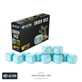 Order dice pack blue color (Bolt action nieuw)