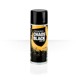 Chaos Black Spray 400 ML (Warhammer Nieuw)  LET OP! Alleen afhalen