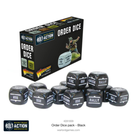 Order dice pack black color (Bolt action nieuw)
