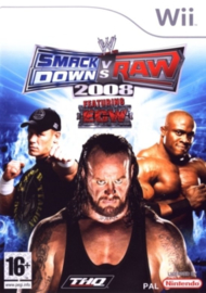 Smackdown vs Raw 2008 zonder boekje (Nintendo wii tweedehands game)