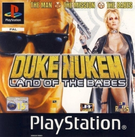 Duke Nukem Land of the Babes zonder boekje (PS1 tweedehands game)