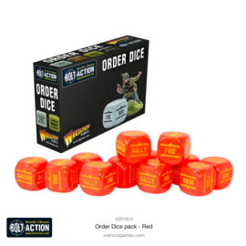 Order dice pack olive red color (Bolt action nieuw)