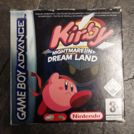 Kirby nightmare in dreamland (Gameboy Advance tweedehands game)