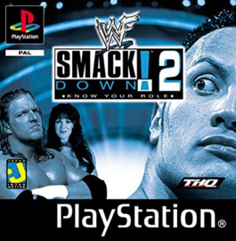 Smackdown! 2 beschadigd doosje zonder boekje (PS1 tweedehands game)
