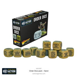Order dice pack sand color (Bolt action nieuw)