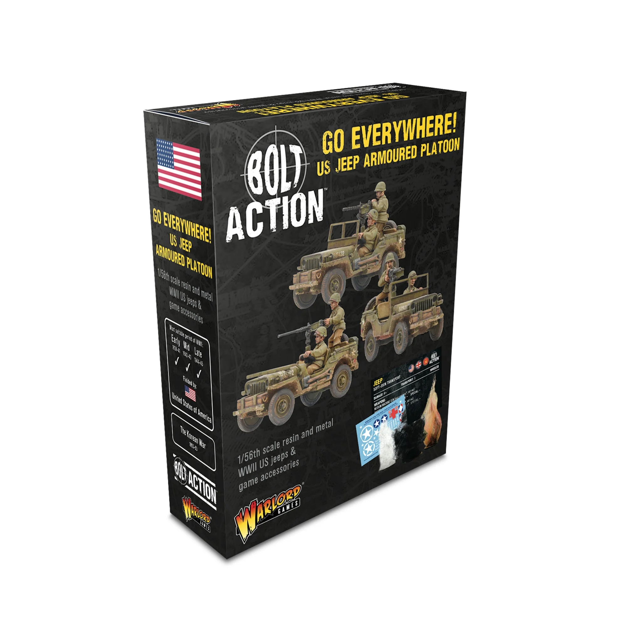 Go Everywhere US Jeep Armoured Platoon (Bolt action nieuw)