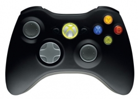 Wireless xbox 360 controller zwart (used)