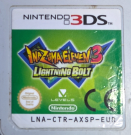 Inazuma Eleven 3 Lightning Bolt losse cartridge (Nintendo 3DS tweedehands game)