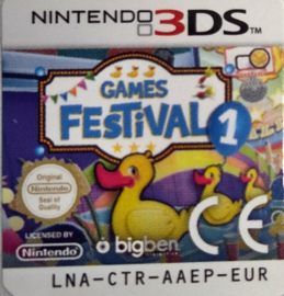 Games Festival 1 losse cartridge (Nintendo 3DS tweedehands game)