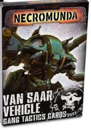 Necromunda van Saar Vehicle Gang Tactics Cards (Warhammer nieuw)