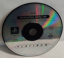 Destruction Derby RAW platinum (PS1 tweedehands game)