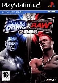 Smackdown vs Raw 2006 zonder boekje (ps2 tweedehands game)
