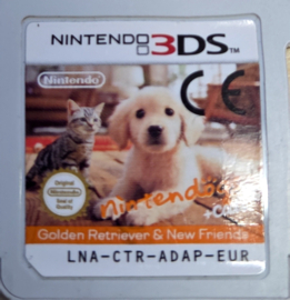 Nintendogs plus Cats - Golden Retriever losse cartridge (Nintendo 3DS used game)