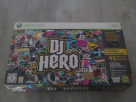 DJ HERO plus draaitafel in doos (xbox 360 tweedehands game)