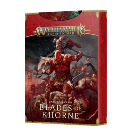 Blades of Khorne Warscroll cards (Warhammer nieuw)