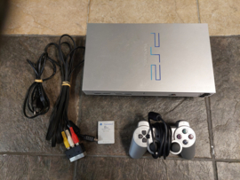 Zilveren Sony  playstation 2 (ps2 tweedehands)