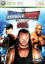 Smackdown vs Raw 2008 zonder boekje (Xbox 360 used game)