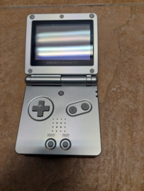 Gameboy Advance SP zilver met voeding (Nintendo tweedehands)