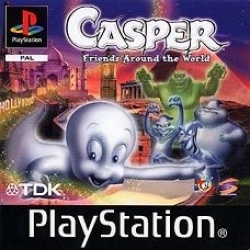 Casper friends around the world zonder boekje (PS1 tweedehands game)