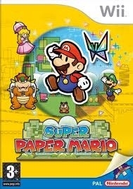 Super Paper Mario zonder boekje  (wii used game)