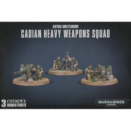 Astra Militarum Cadian Heavy Weapon Squad oude boxart (Warhammer Nieuw)