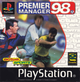 Premier Manager 98 beschadigd hoesje (PS1 tweedehands game)