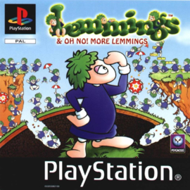 Lemmings & NO! More Lemmings zonder cover (ps1 tweedehands game)