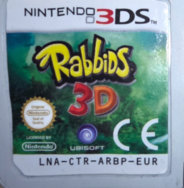 Rabbids 3D losse cartridge (nintendo 3DS tweedehands game)